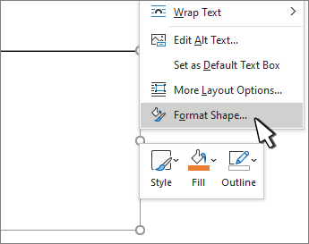 word for mac shape format tab?