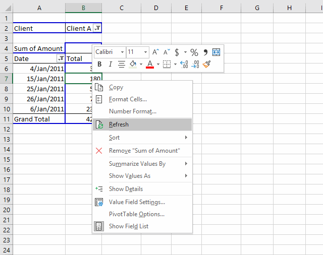 where is the value field settings on excel for mac